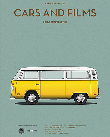 15 minimalist illustrations of iconic cars in film