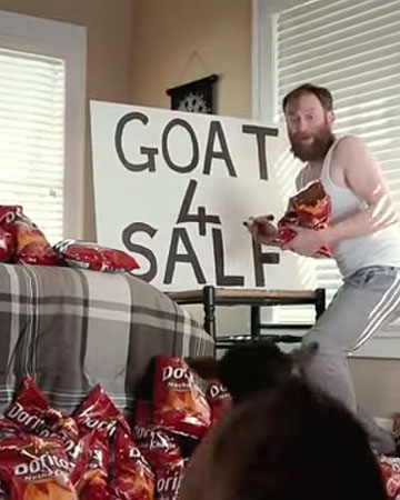 Goat 4 Sale: Super Bowl ad for Doritos.